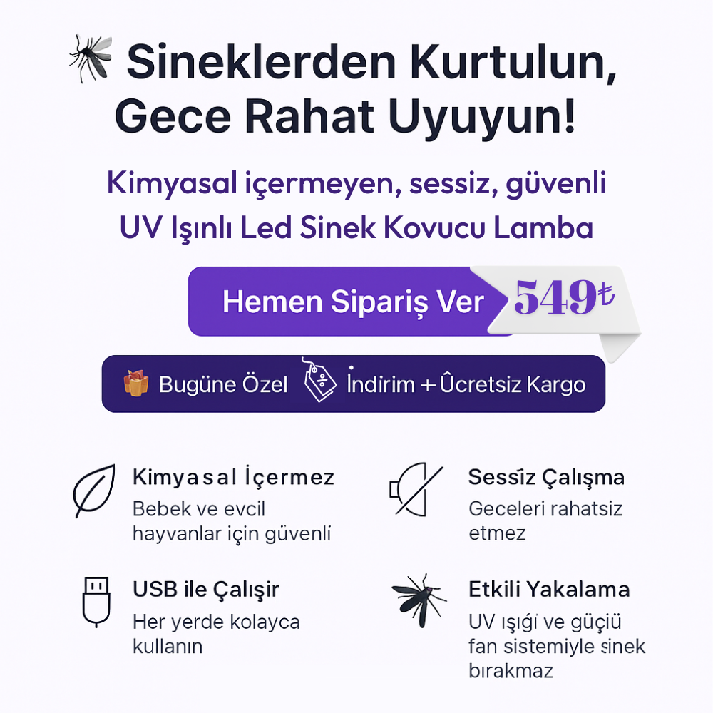 UV Işınlı Led Sinek Kovucu Lamba 1